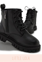 Load image into Gallery viewer, Ariella Lace Up Boots - Black