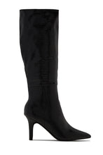 Load image into Gallery viewer, Sarai Knee High Heel Boots - Black