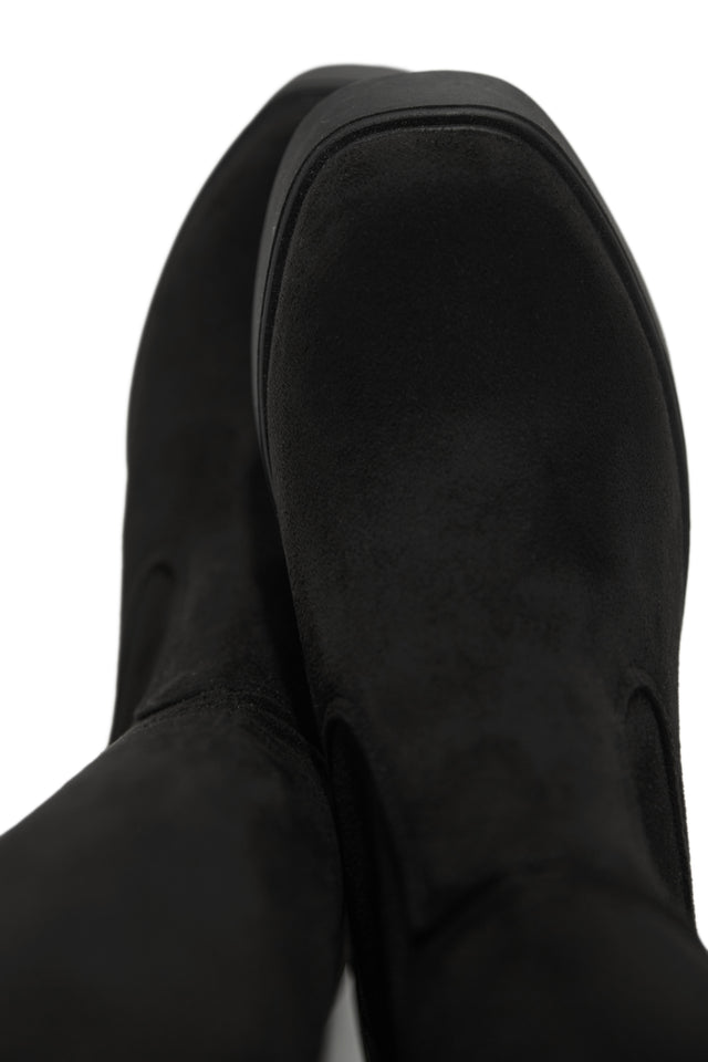 Load image into Gallery viewer, Reezy Over The Knee Platform Block Heel Boots - Black
