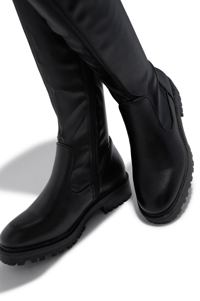 Load image into Gallery viewer, Izzy Flat Boots - Black