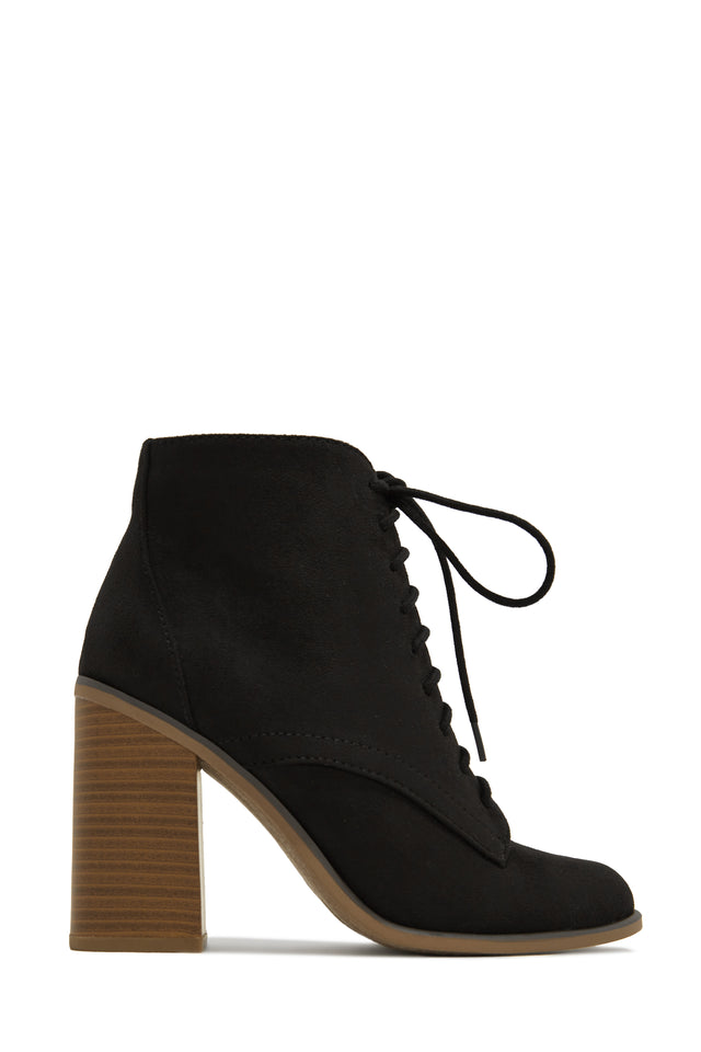 Load image into Gallery viewer, Fall Moment Lace Up Block Heel Ankle Boots - Black