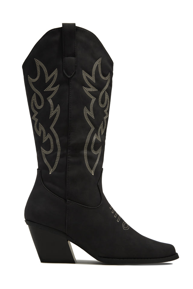 Load image into Gallery viewer, Black Western Cowgirl Boots