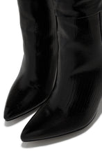 Load image into Gallery viewer, Sarai Knee High Heel Boots - Black
