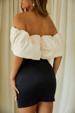Load image into Gallery viewer, Black and White Mini Dress