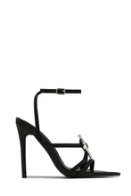 Load image into Gallery viewer, Black Single Sole Embellished Heels