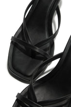 Load image into Gallery viewer, Elena Mid Heel Mules - Black