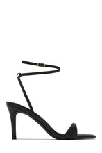 Load image into Gallery viewer, Viana Ankle Strap Mid Heels - Black