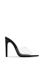 Load image into Gallery viewer, Ionic Clear Strap High Heel Mules - Cork