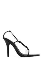 Load image into Gallery viewer, Aleena Clear Strap High Heels - Silver