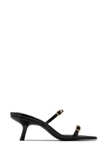 Load image into Gallery viewer, Disna Mid Heel Mules - Black