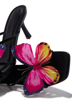 Load image into Gallery viewer, Social Butterfly Mid Heel Mules - Black