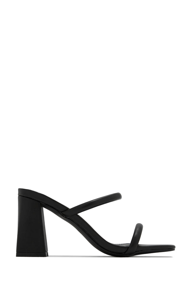 Load image into Gallery viewer, Yesenia Block Mid Heel Mules - Black