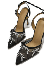Load image into Gallery viewer, Special Weekend Lace Up Pump Heels - Black