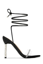 Load image into Gallery viewer, Black and Silver Embellished Heels