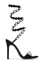 Load image into Gallery viewer, Black Single Sole Embellished Heels