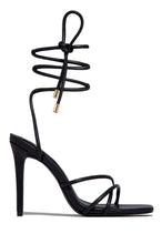 Load image into Gallery viewer, Holly Lace Up Strappy Heels - Nude