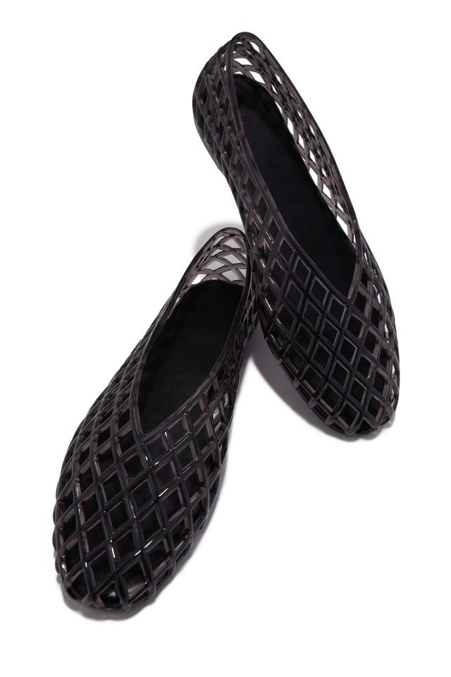 Load image into Gallery viewer, Layla Jelli Flats - Black