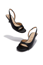 Load image into Gallery viewer, Becca Slingback Mid Heels - Black