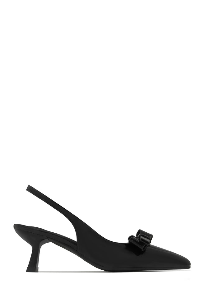 Load image into Gallery viewer, Alayna Mid Heel Slingback Pumps - Black