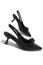 Load image into Gallery viewer, Alayna Mid Heel Slingback Pumps - Black