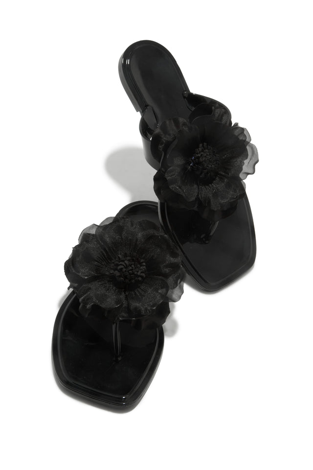 Load image into Gallery viewer, Ray Of Sunshine Slip On Jelly Sandals - Black