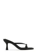 Load image into Gallery viewer, Elena Mid Heel Mules - Black