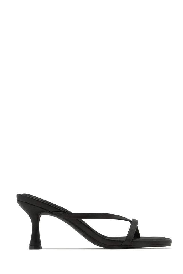 Load image into Gallery viewer, Elena Mid Heel Mules - Black