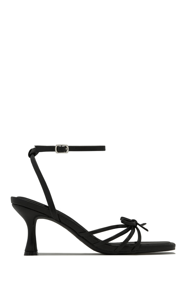 Load image into Gallery viewer, Denaya Ankle Strap Mid Heels - Black