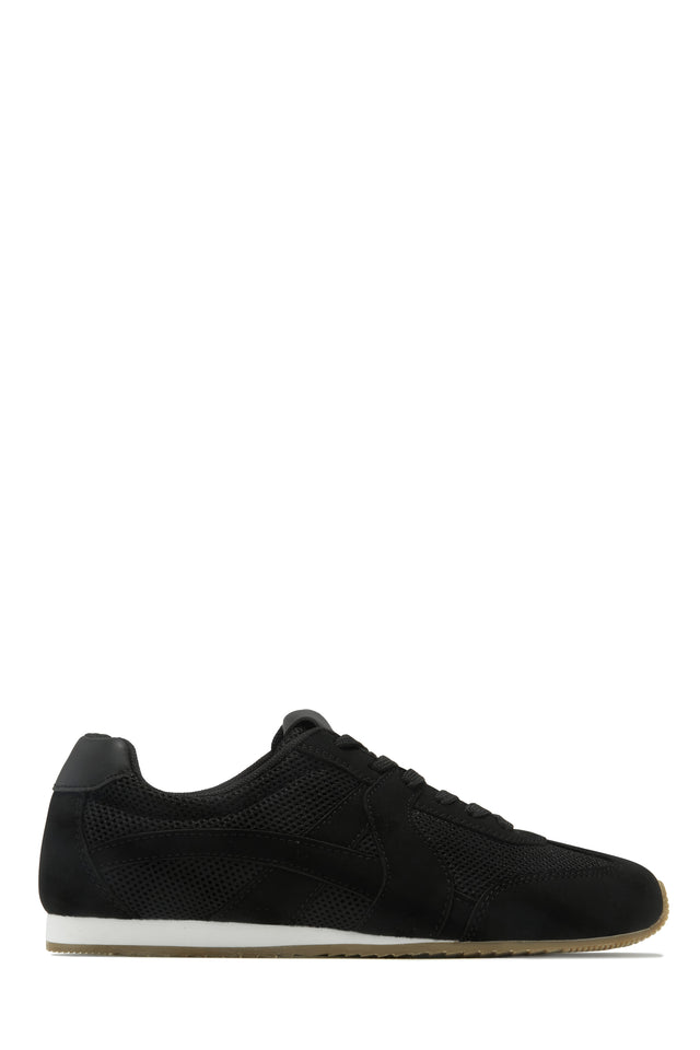 Load image into Gallery viewer, Downtown Stroll Lace Up Sneakers - Black