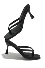 Load image into Gallery viewer, Angelie Mid Heel Mules - Black