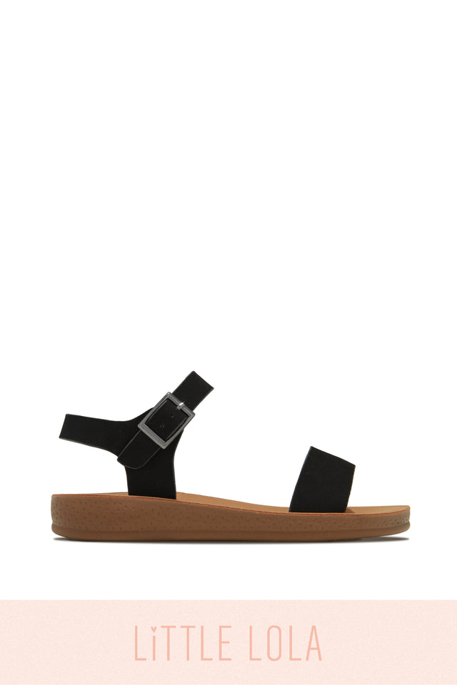 Load image into Gallery viewer, Black Toddler Summer Sandals