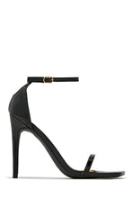 Load image into Gallery viewer, Black High Heels With Buckle Closure