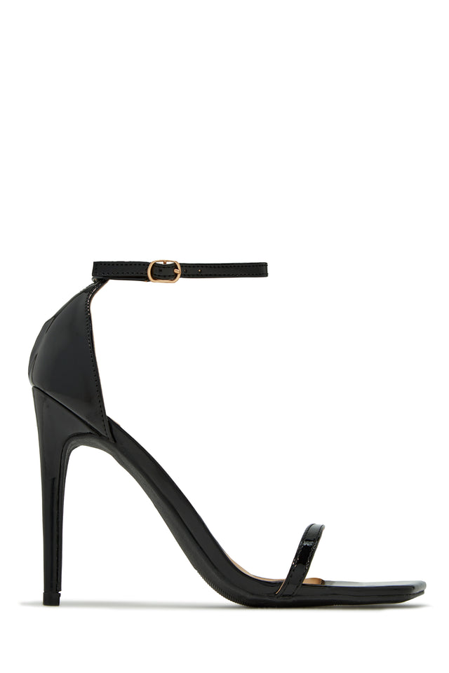 Load image into Gallery viewer, Black High Heels With Buckle Closure