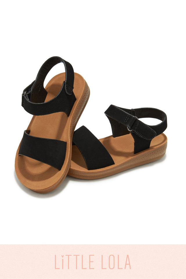 Load image into Gallery viewer, Black Little Lola Sandals