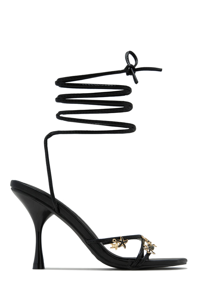 Load image into Gallery viewer, Nalani Lace Up Heels - Black