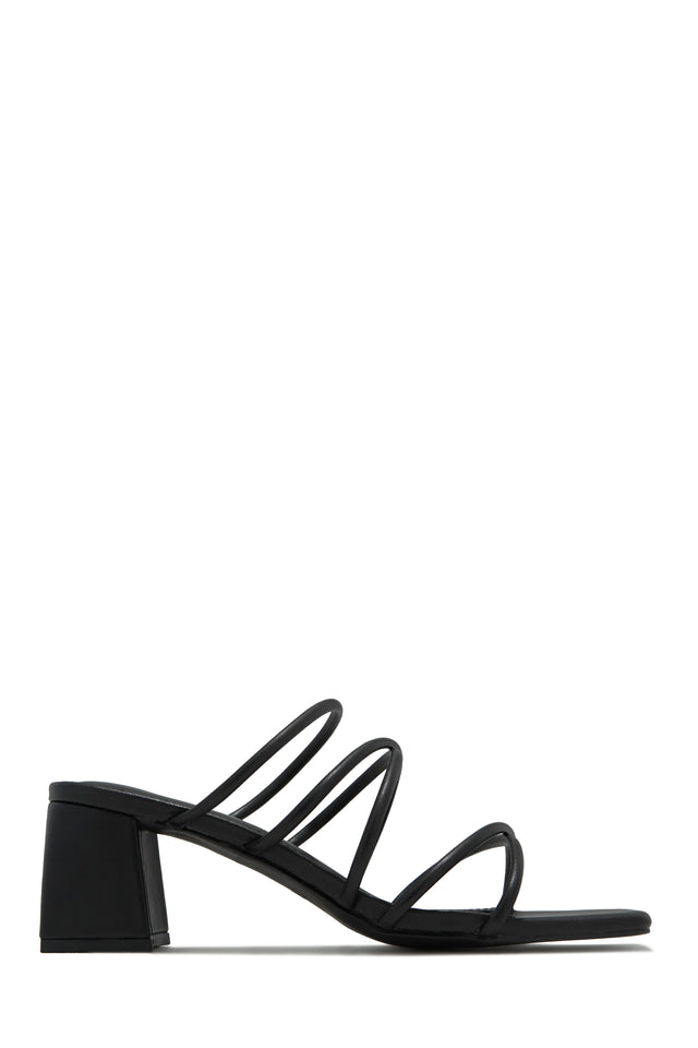 Load image into Gallery viewer, Hannah Block Mid Heel Mules - Nude