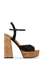 Load image into Gallery viewer, Black Platform Heels