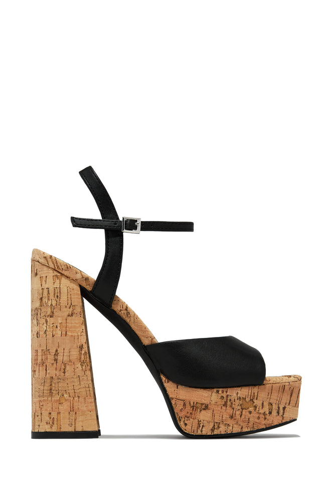 Load image into Gallery viewer, Black Platform Heels
