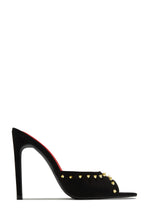 Load image into Gallery viewer, Collette Studded High Heel Mules - Gold