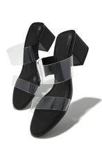 Load image into Gallery viewer, Black Summer Chunky Heels