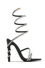 Load image into Gallery viewer, Andria Embellished Around The Ankle Coil Heels - Pink