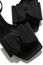 Load image into Gallery viewer, Pretty Nights Bow High Heels - Black