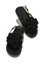 Load image into Gallery viewer, Summer Vacay Black Sandal