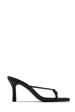 Load image into Gallery viewer, Mely Mid Heel Mules - Black