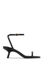 Load image into Gallery viewer, Karolay Ankle Strap Mid Heels - Black