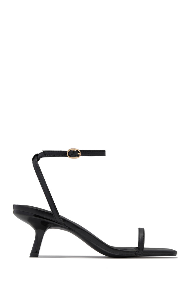 Load image into Gallery viewer, Karolay Ankle Strap Mid Heels - Black