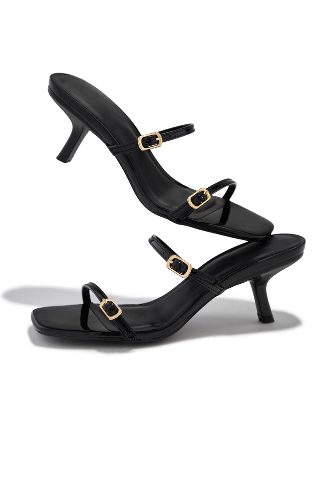 Load image into Gallery viewer, Disna Mid Heel Mules - Black
