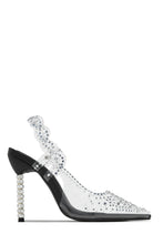 Load image into Gallery viewer, Gianella Embellished Slingback Pump Heels - Black