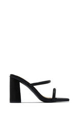 Load image into Gallery viewer, Jenna Block Heel Mules - Black
