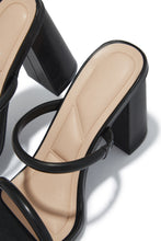 Load image into Gallery viewer, Jenna Block Heel Mules - Black